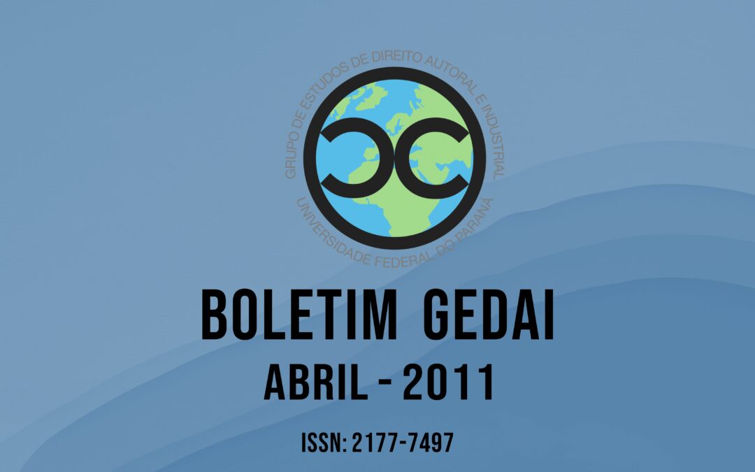 Boletim do GEDAI – Abril de 2011