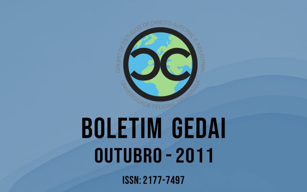 Boletim do GEDAI – Outubro de 2011