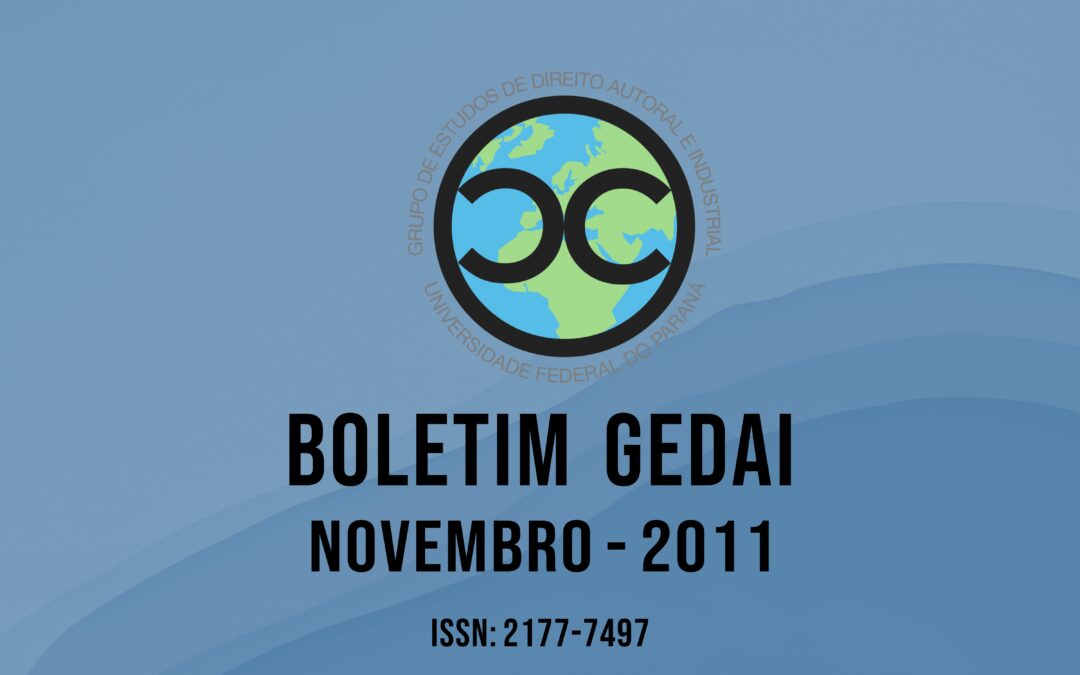 Boletim do GEDAI – Novembro de 2011