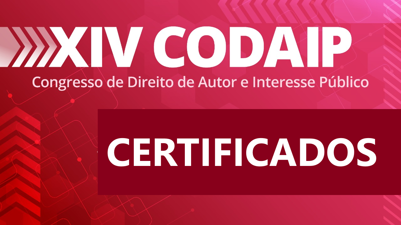 Certificados do XIV CODAIP já estão disponíveis on line