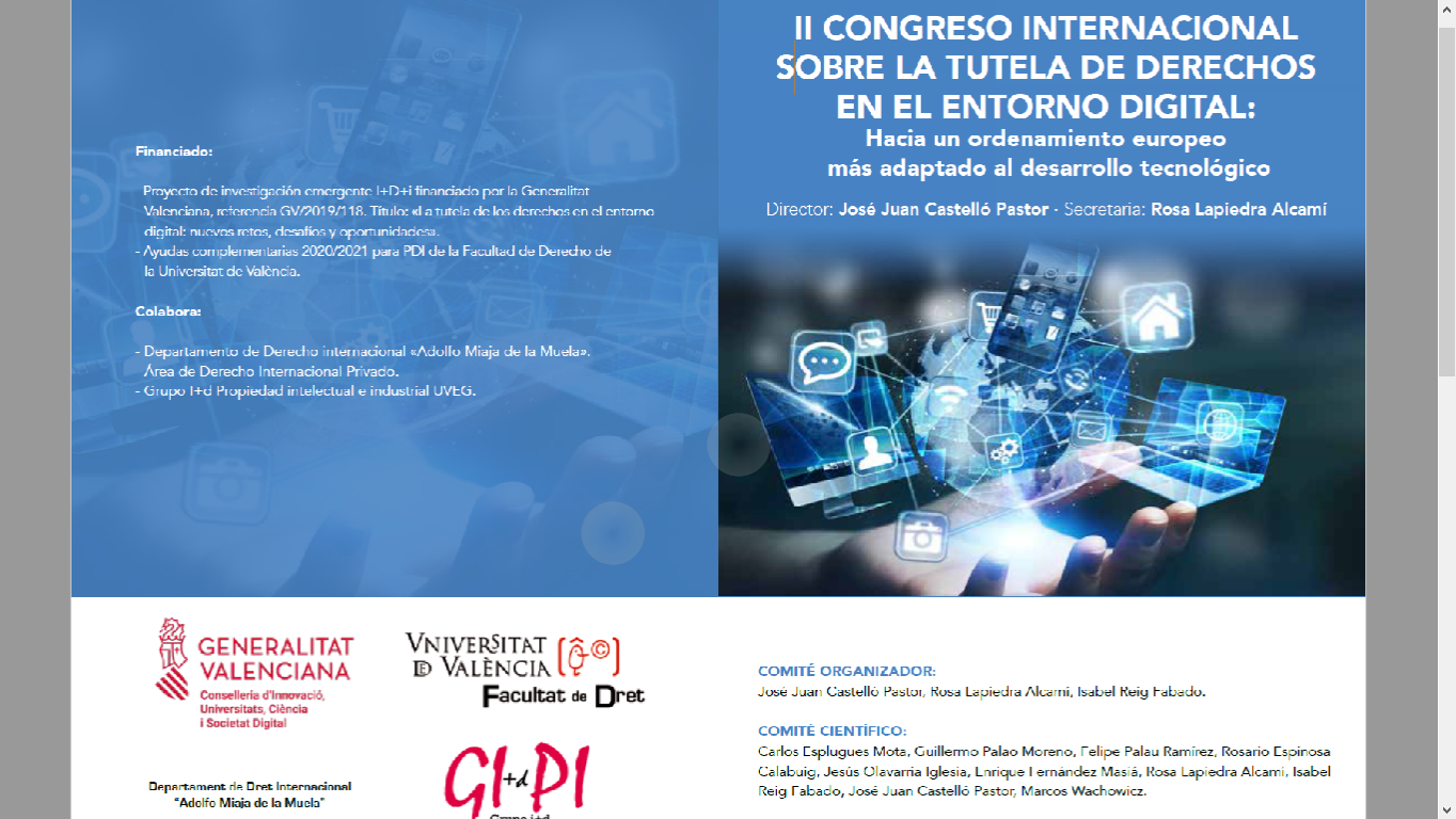II Congreso Internacional sobre la tutela de derechos en el entorno digital