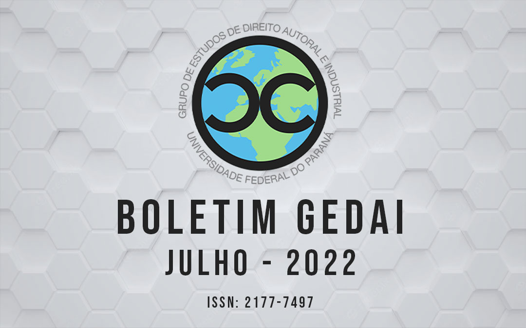 Boletim GEDAI – Julho de 2022