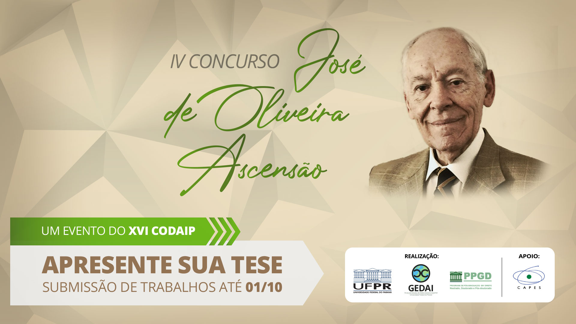 IV Concurso Prof. Dr. José de Oliveira Ascensão – Apresente sua tese no CODAIP