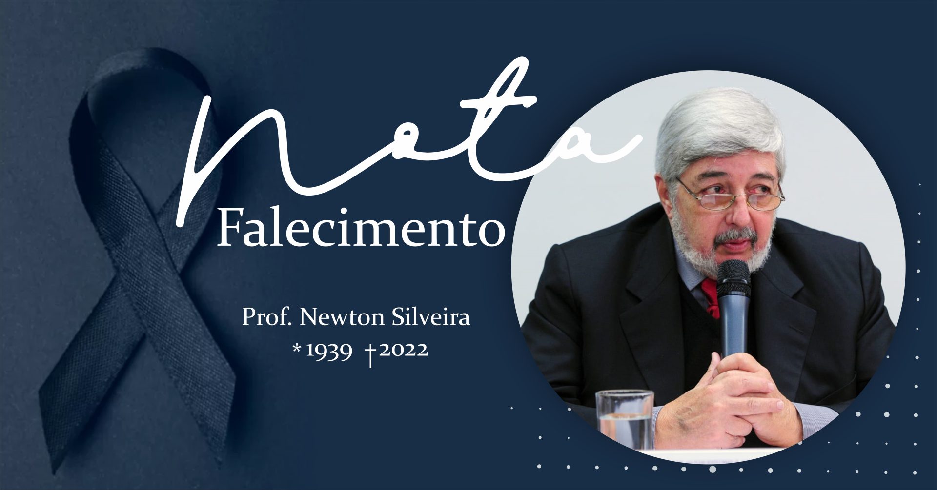 Nota Falecimento Prof. Newton Silveira