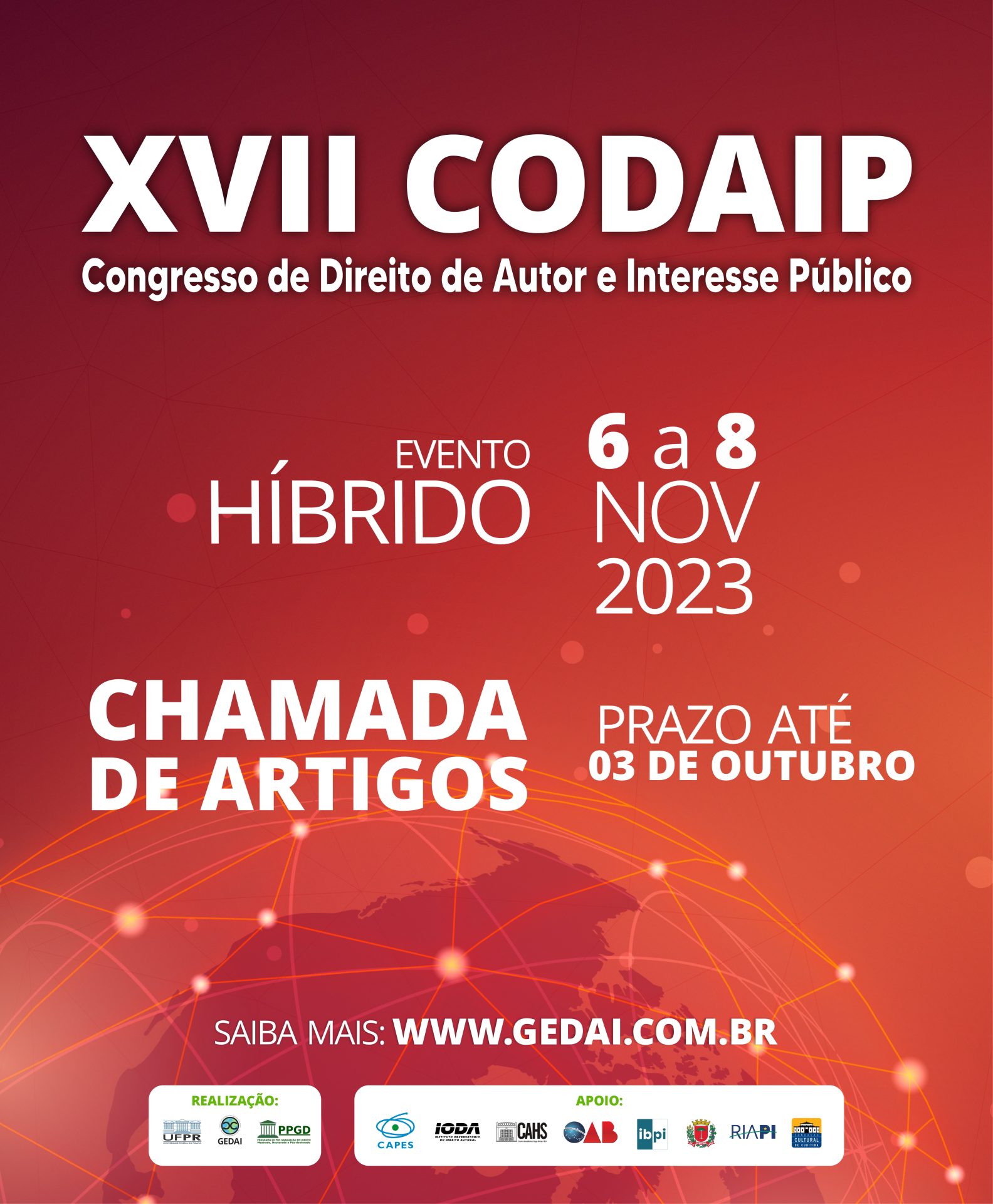 XVII CODAIP – CHAMADA DE ARTIGOS 2023