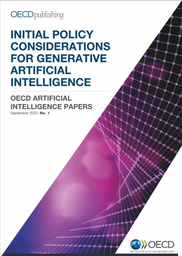 OECD publica estudos sobre Inteligência Artificial Generativa